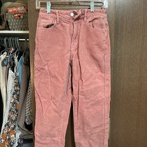 Pacsun Pink Corduroy Mom Jeans